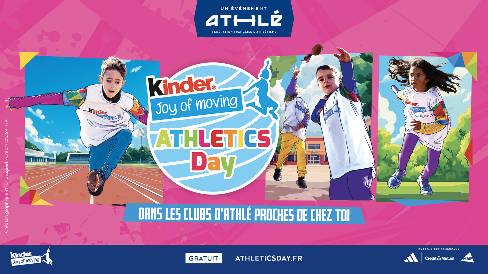 Séance d'essai EA/PO "Kinder Joy of Moving AThletics Day"