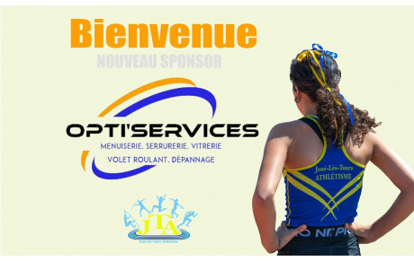Nouveau sponsor pour le JTA : Opti'services